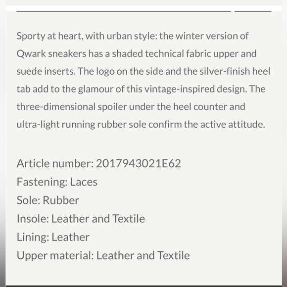 NWT VOILE BLANCHE QWARK HYPE WOMAN Leather and Fabric Sneakers in Grey-Beige - Picture 6 of 15